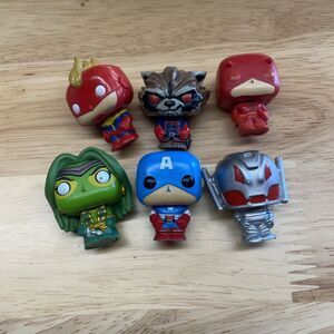 Pocket Funko Pop Marvel Lot of 6 Figures 1.5" Mini Toy